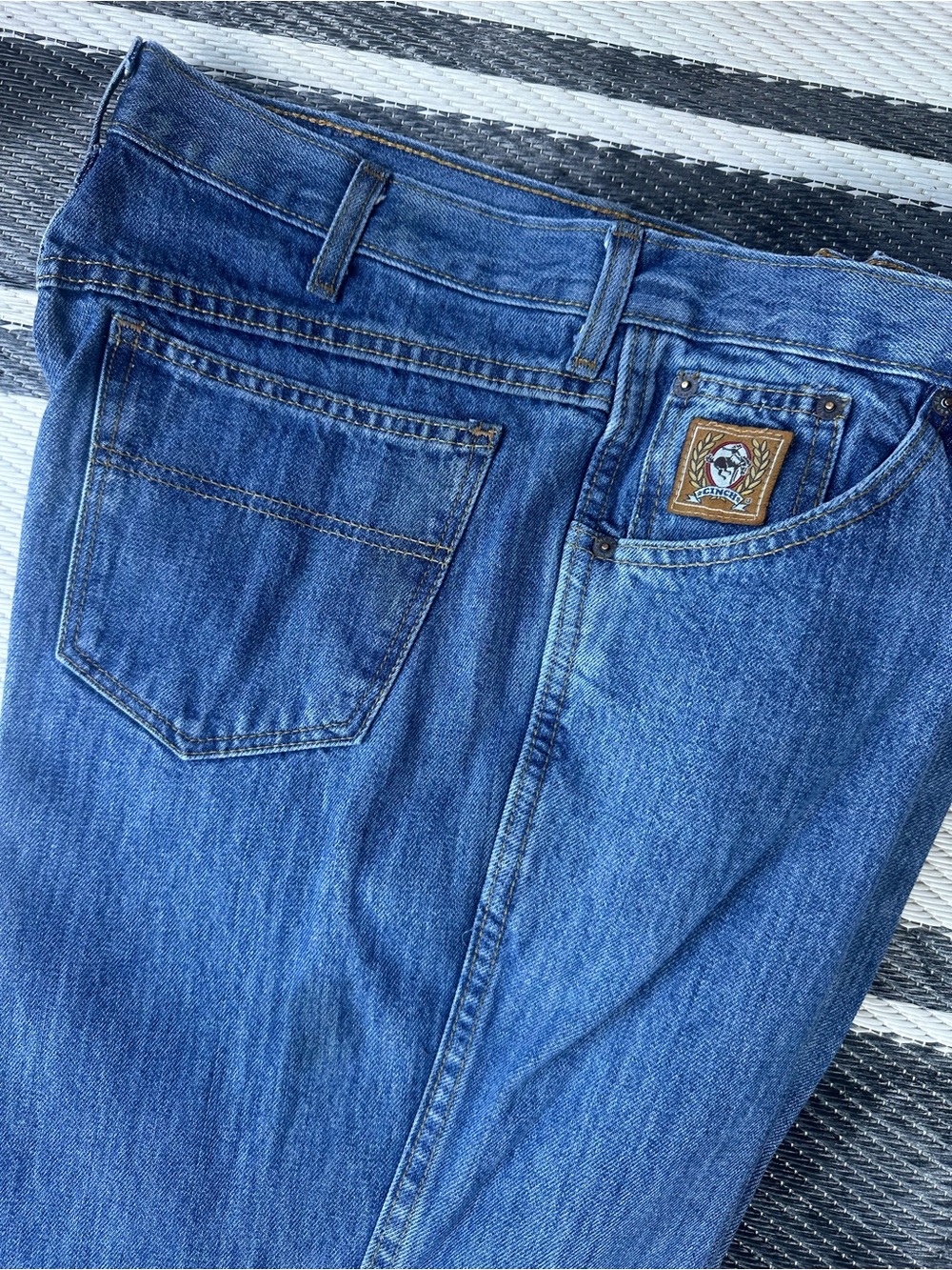 Cinch Men's Blue Straight Denim Jeans